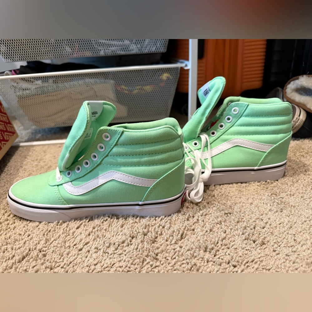 Vans Mint Green High-Top Sneakers